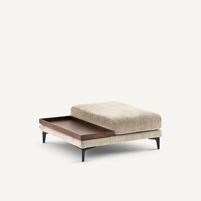 Voetensteun met dienblad, polyester katoen, MODERNISTE, ontwerp Emmanuel Gallina