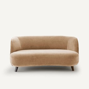 Sofa XS, 3 zits, in stonewashed fluweel, ROSEBURY, ontwerp Emmanuel Gallina
