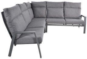 Lesli Living  Hoek Loungeset - Ohio - Antraciet - Aluminium - Lesli Living