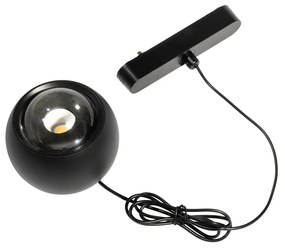 Moderne hanglamp zwart voor railsysteem 1-fase incl. LED - Magnetic Lance