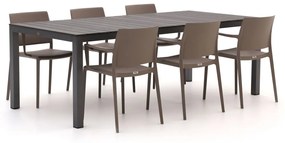 Forza Sile/Fidenza 220cm dining tuinset 7-delig stapelbaar