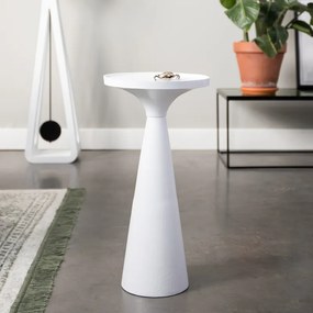 Zuiver Floss Ronde Bijzettafel Wit - 28 X 28cm.