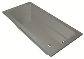 Xenz Bodysize ligbad - 190x90cm - met overloop - zonder afvoer - Acryl Cement Mat 6975-06