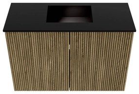 Mondiaz Joya 60cm toiletmeubel dusk met wastafel faye midden zonder kraangat urban