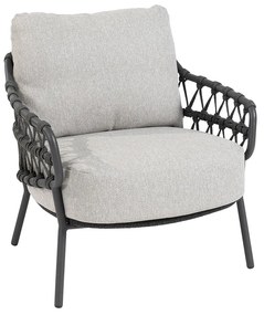 4 Seasons Calpi lage lounge dining stoel - antraciet