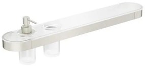 Crosswater Velo Planchet - 60cm - zeepdispenser - bekerhouder - RVS VE040V