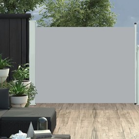 vidaXL Tuinscherm uittrekbaar 140x500 cm grijs