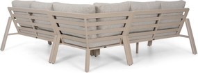 Hoek loungeset 5 personen Aluminium Zand/Beige  Lifestyle Garden Furniture Melone