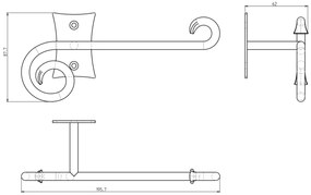 Sapho Rebecca toiletrolhouder