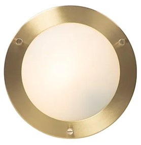 Moderne plafonnière goud 18 cm IP44 - Yuma