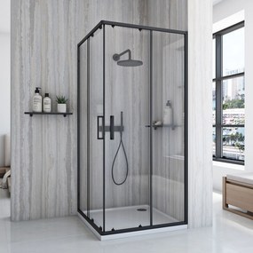 Rea City 80x80 douchewand Black