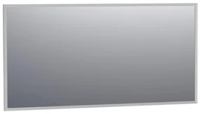 BRAUER Onyx spiegel - 140x70cm - rechthoekig - aluminium-kleurig geborsteld frame SP-ON140RHA
