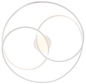 Plafondlamp wit 78 cm incl. LED 3 staps dimbaar - Rowin