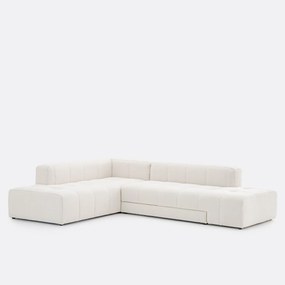 Hoekslaapbank links, fijne badstof, FANO