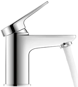 Duravit Wave Wastafelmengkraan - s-size - eengreeps - zonder waste - voorsprong 9.5cm - chroom hoogglans wa1010002010