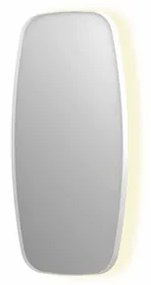 INK SP30 spiegel - 50x4x100cm contour in stalen kader incl indir LED - verwarming - color changing - dimbaar en schakelaar - mat wit 8409751