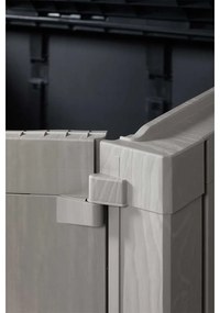 Toomax Stora way opbergbox plus XL 1270 liter - taupe donker grijs