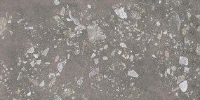 Navale Colmey vloertegel terrazzo 60x120cm donkergrijs gerectificeerd