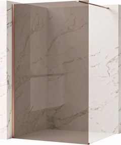 Walk-in douchewand Rea Flexi Brown / Brush Copper 130