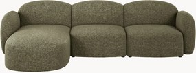 Chenille hoekbank Blair (3-zits)