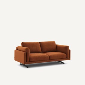 Bank in fluweel, 2-zit, César