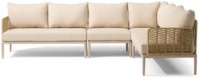 Hoek loungeset 6 personen Aluminium/wicker Taupe  Coco Ibiza