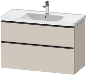 Duravit D-Neo wastafelonderkast 98.4x62.5x45.2cm 2 lades Taupe Mat de435609191