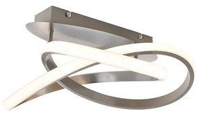 Design plafonnière staal incl. LED 3-staps dimbaar - Ruta Design Binnenverlichting Lamp