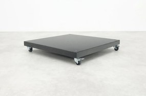 Platinum Challenger zweefparasol Premium T2 2,6x3,5 m - Havana Taupe met Marbella voet en hoes