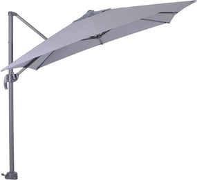 Garden Impressions Zweefparasol Hawaii S 250x250 - donker grijs - licht grijs
