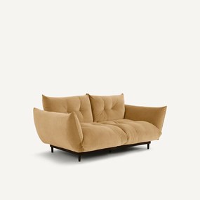 3-zits compacte bank in stoned fluweel, VITORIA