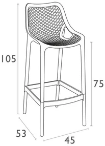 Siesta  Barkruk Buiten - 75 cm - Air - Avocado Groen - Siesta