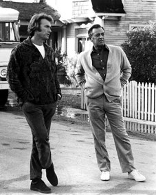 Foto Clint Eastwood and his actor William Holden