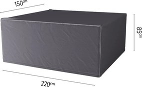 Platinum Aerocover tuinsethoes - Ademende hoes voor tuinset met rechthoekige tafels van 200 tot 220cm (inclusief stoelen)