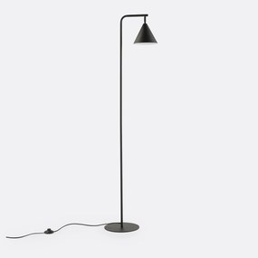 Voetlamp in ijzermetaal, richtbaar, Hiba