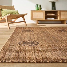 Vloerkleed in jute en katoen, Limari