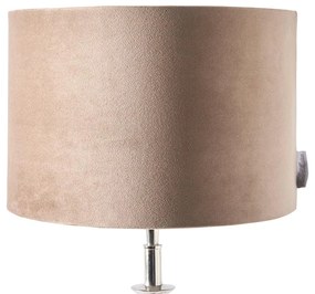 Rivièra Maison - Velvet Cylinder Lampshade sand 20x30 - Kleur: beige