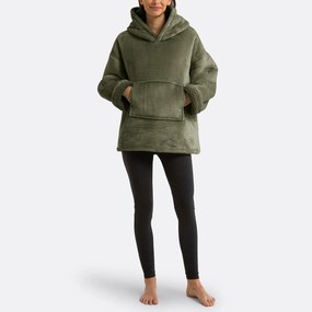 Plaid fleece sweater maat S/M, Javi