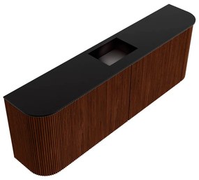 Mondiaz Joya 125cm toiletmeubel ronding links/rechts ruby met wastafel faye midden 1 kraangat urban