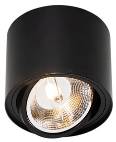 Smart plafondspot zwart draai- en kantelbaar incl. Wifi GU10 111mm - Rondoo Up