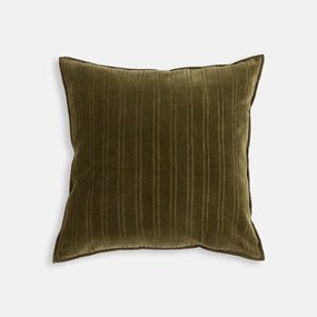 Kussenhoes 45 x 45 cm, fluweel met inkepingen, MILO