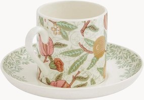 Espressokopjes & schoteltjes Morris & Co. van keramiek, 4-delig