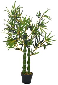 vidaXL Kunstplant met pot bamboe 110 cm groen