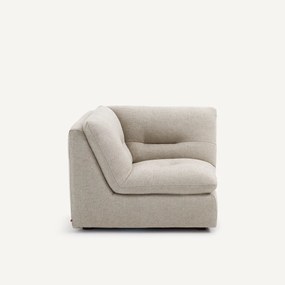 Modulaire 90° hoek in viscose met structuur en linnen, GIULIANO