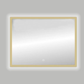Best Design Nancy LED spiegel mat goud 100x80cm