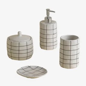 Yolven Gres Badkamer Set Grijs – Chroom - Sklum