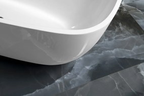 Polysan Ipanema vrijstaand bad wit mineraalmarmer 170x70cm