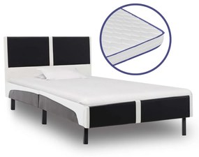 vidaXL Bed met traagschuim matras kunstleer 90x200 cm