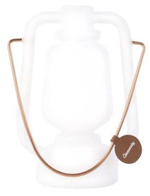 Buitenlamp LED Tafellamp wit flame effect 22 cm - Storm Mini Modern, Design IP44 Buitenverlichting rond