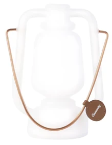 Buitenlamp LED Tafellamp wit flame effect 22 cm - Storm Mini Modern, Design IP44 Buitenverlichting rond